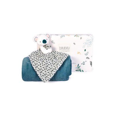 Coffret plaid et doudou DOUDOU ET COMPAGNIE