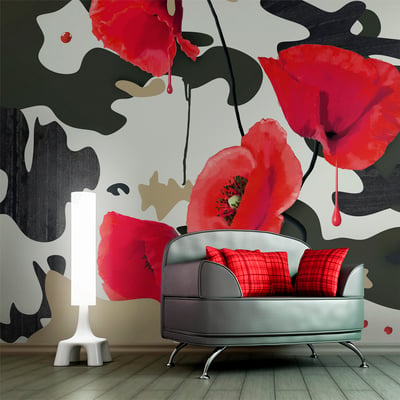 Papier peint intissé panoramique Fleurs The flowers of war EDEN