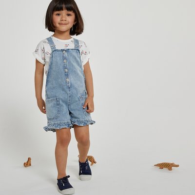 Комбинезон короткий из джинсовой ткани LA REDOUTE COLLECTIONS