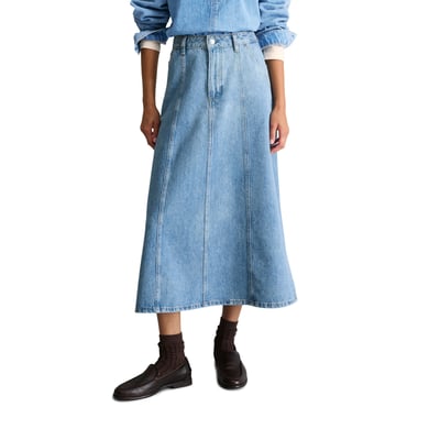 Jupe en jean évasée en denim de coton bio MARC O’POLO DENIM
