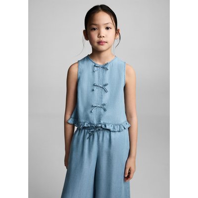 Pantalon droit fluide nœud MANGO KIDS
