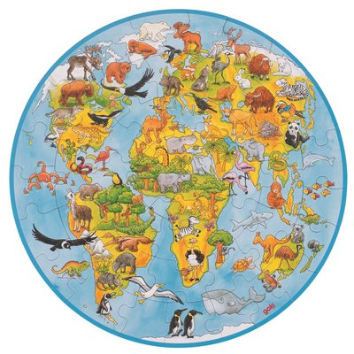 Puzzle XXL le monde GOKI