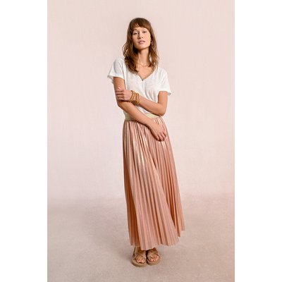 Longue jupe plissée et irisée LILI SIDONIO