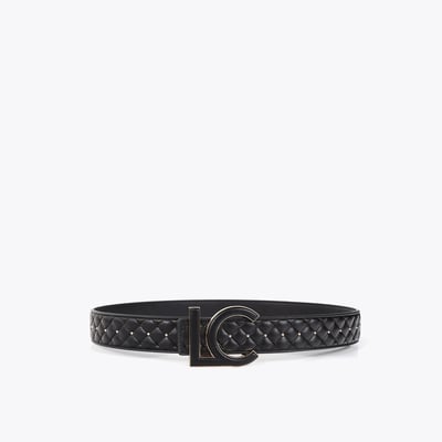 Ceinture matelassée réversible à logo métallique LOLA CASADEMUNT