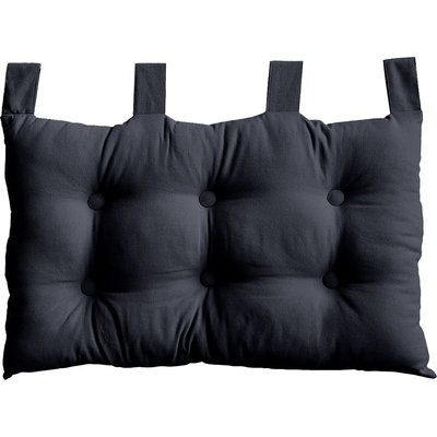 Coussin tête de lit en coton et pattes boutonnées HOME MAISON