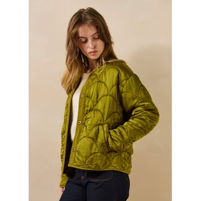 Veste matelassée manches longues col rond LA FEE MARABOUTEE