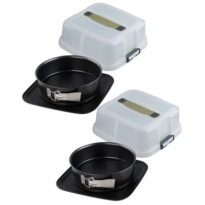Lot de 2 moules à gâteaux 23 cm en acier BAKE CLICK AND GO ZENKER