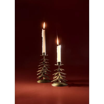 Petit bougeoir en fer en forme de sapin MANGO HOME
