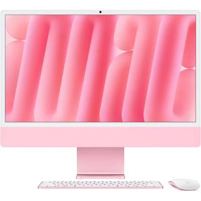 Ordinateur Apple 24" Ecran Retina 4,5K Puce M4 CPU 10 / GPU 10 coeurs Mémoire RAM 24Go Stockage 512Go SSD Rose APPLE