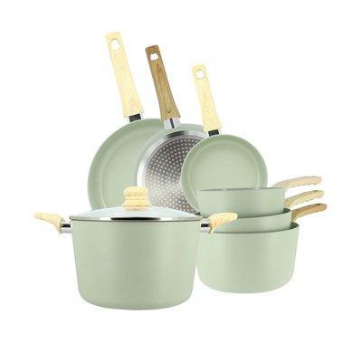 Batterie de cuisine 7 pièces en aluminium, COLORAMA MENASTYL