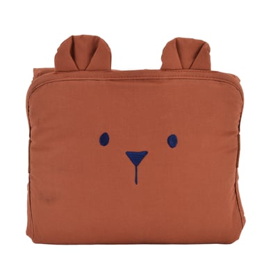 Tapis à langer de voyage coton bio OURSON LITTLE CREVETTE