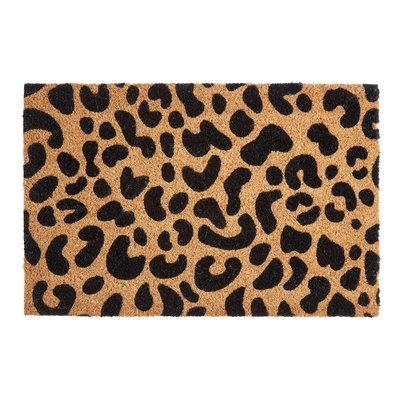 Leopard Print Coir Doormat SO'HOME
