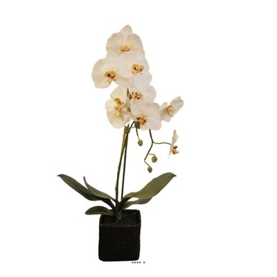 Sublime orchidée artificielle en pot H 75 cm ARTIFICIELLES