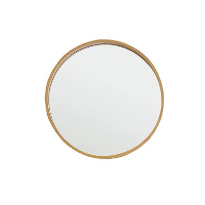 Miroir en chêne massif rond 50 cm  ERNEST BERAH GETAH