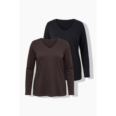 T-shirts à manches longues, lot de 2 ULLA POPKEN
