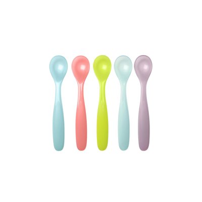 Lot de 5 cuillères souples multicolores BADABULLE