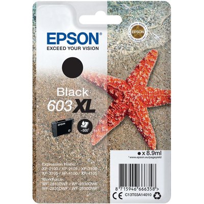 Cartouche d'encre 603XL Noir Etoile de Mer EPSON