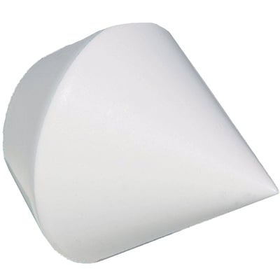 Embouts De Tringle à Rideaux Blancs 28 Mm – Lot De 2 | Finition Plastique, Diamètre 42 Mm