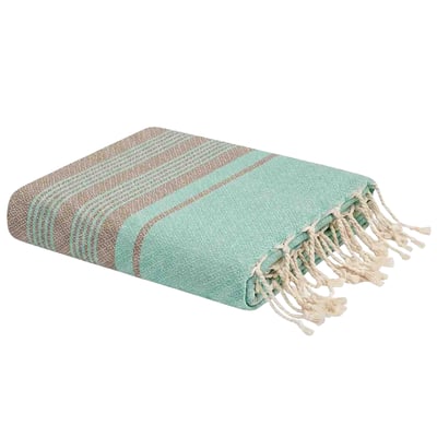 Fouta tunisienne 1x2m coton recyclé jacquard oeil d'oiseau Spargi REVA COLLECTION SEVIRA KIDS