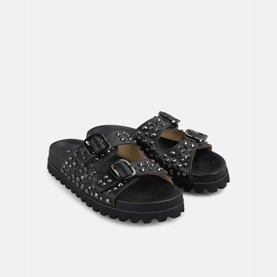 Sandales plates avec boucle et détail de clous ALMA EN PENA