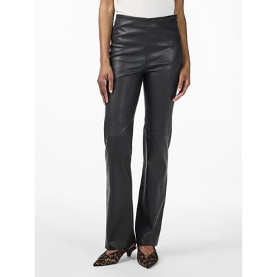 Pantalon En Cuir LA REDOUTE CREATION - Taille 40 - Coupe Bootcut - Occasion Très Bon état