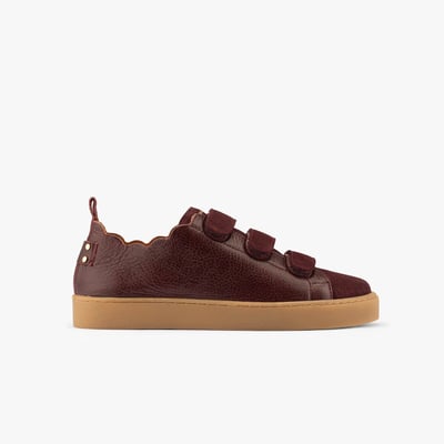 Basket cuir lisse / cuir velours JULIANNE MAISON TOUFET