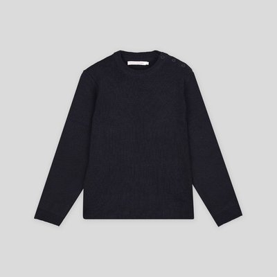 Pull uni col rond avec boutons sur l'épaule, Oeko-Tex MONOPRIX KIDS