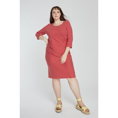 Robe molletonnée Bellieva, rayures, col rond ULLA POPKEN
