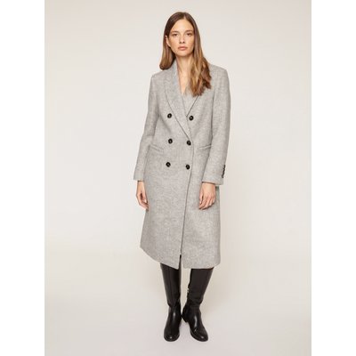 Manteau long en drap mélangé avec strass MOTIVI