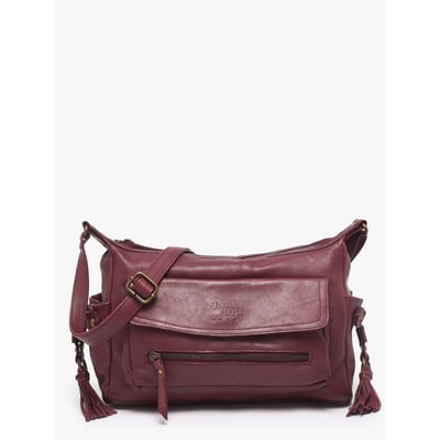 Sac bandoulière Cow cuir BASILIC PEPPER