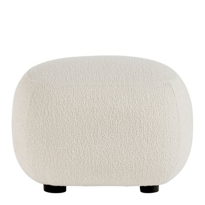 Pouf tissu bouclette 65x55x40 BLANC D’IVOIRE
