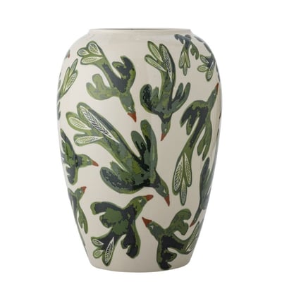 Vase grès peint oiseaux  Birdiva BLOOMINGVILLE