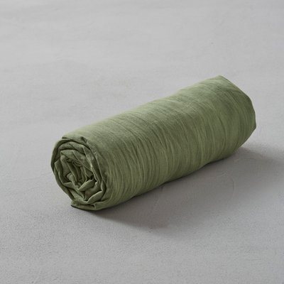 Drap housse en lin stone washed RECOLTE SYLVIE THIRIEZ