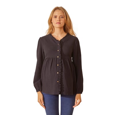Blouse gaze de coton de grossesse et d'allaitement VERTBAUDET