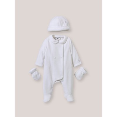 Set maternité  dors-bien, bonnet et moufles CYRILLUS