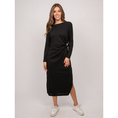 Robe Longue Maille Douce Drapé Ilarisse DONA LISA