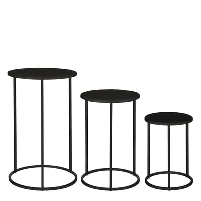 Lot de 3 tables d'appoint H50 cm QUINTY MICA DECORATIONS