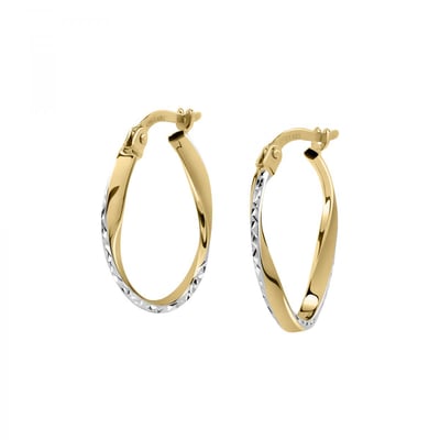 Boucles D'oreilles En Or Jaune 750 Classic BLUESPIRIT