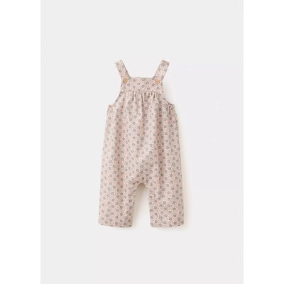 Salopette en coton à fleurs MANGO BABY