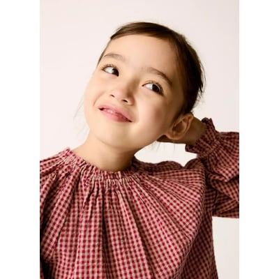 Blouse à carreaux vichy MANGO BABY