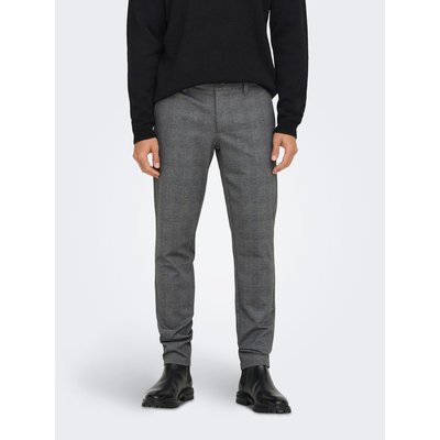 Pantalon slim stretch Mark à carreaux ONLY & SONS