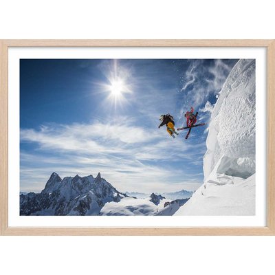 Affiche sport Jumping ski HEXOA
