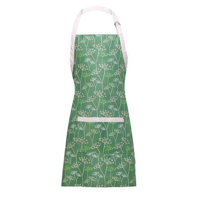 Cotton Apron in Green Floral Print SO'HOME