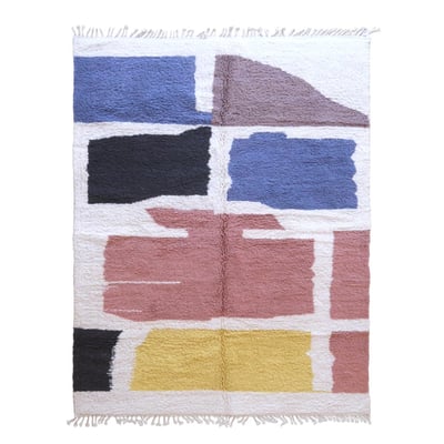 Tapis berbère original au style graphique en laine 246 x 348 cm AFK LIVING