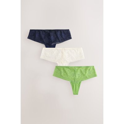 String taille haute en dentelle, lot de 3 NEXT