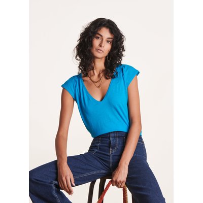 T-shirt ample manches courtes en lyocell lin LA FEE MARABOUTEE