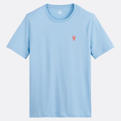 T-shirt col rond manches courtes brodé LA REDOUTE COLLECTIONS
