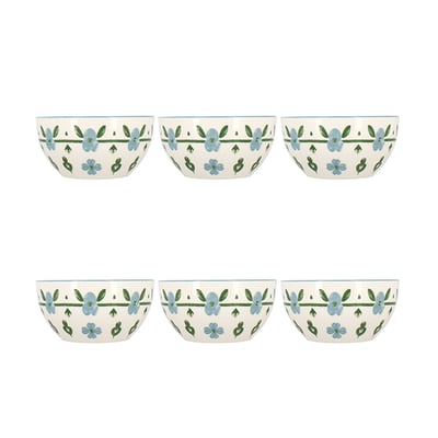 Lot de 6 bols 60cl en porcelaine, PRIMAVERA NOVASTYL