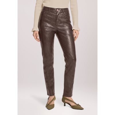 Pantalon en simili cuir à poches CARTOON