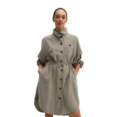 Robe col funnel loose en viscose lavée MARC O'POLO